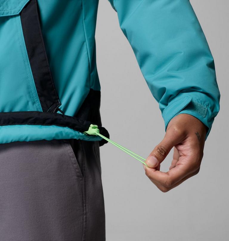 Men's Challenger II Pullover Anorak, Color: Teal, Black, image 10