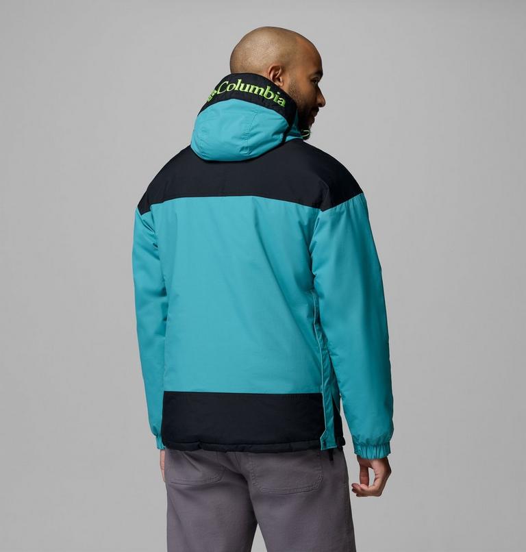 Men's Challenger II Pullover Anorak, Color: Teal, Black, image 3