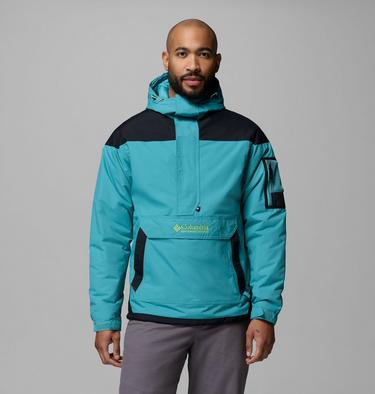 Anorak-sudadera Challenger II para hombre, Color: Teal, Black, image 1