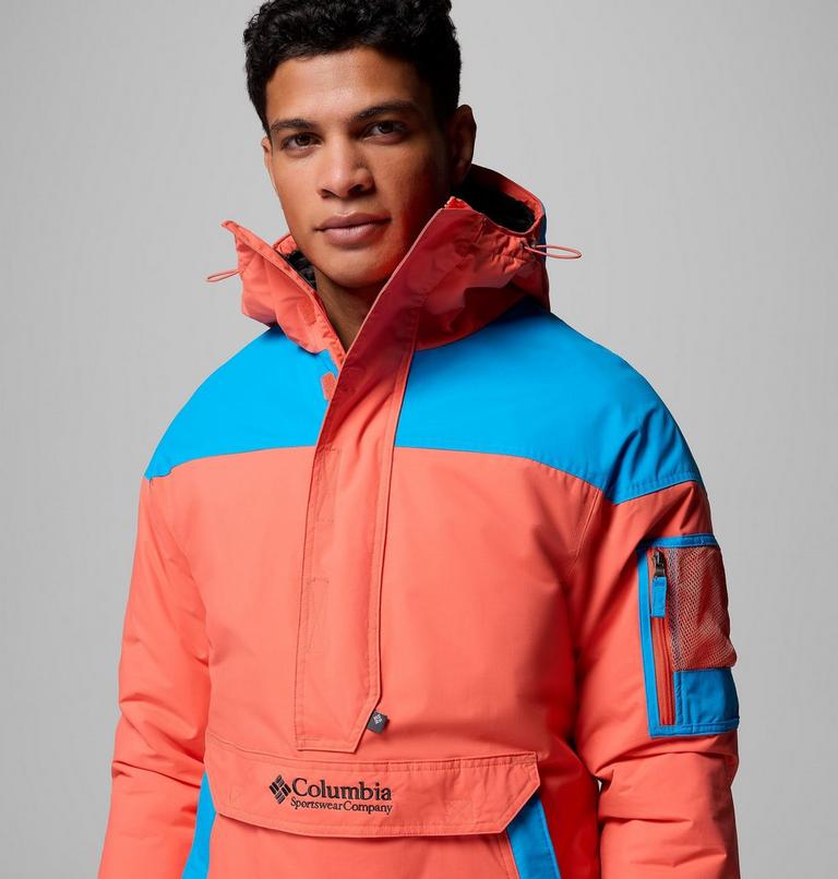 Men's Challenger II Pullover Anorak, Color: Zing, Compass Blue, image 6