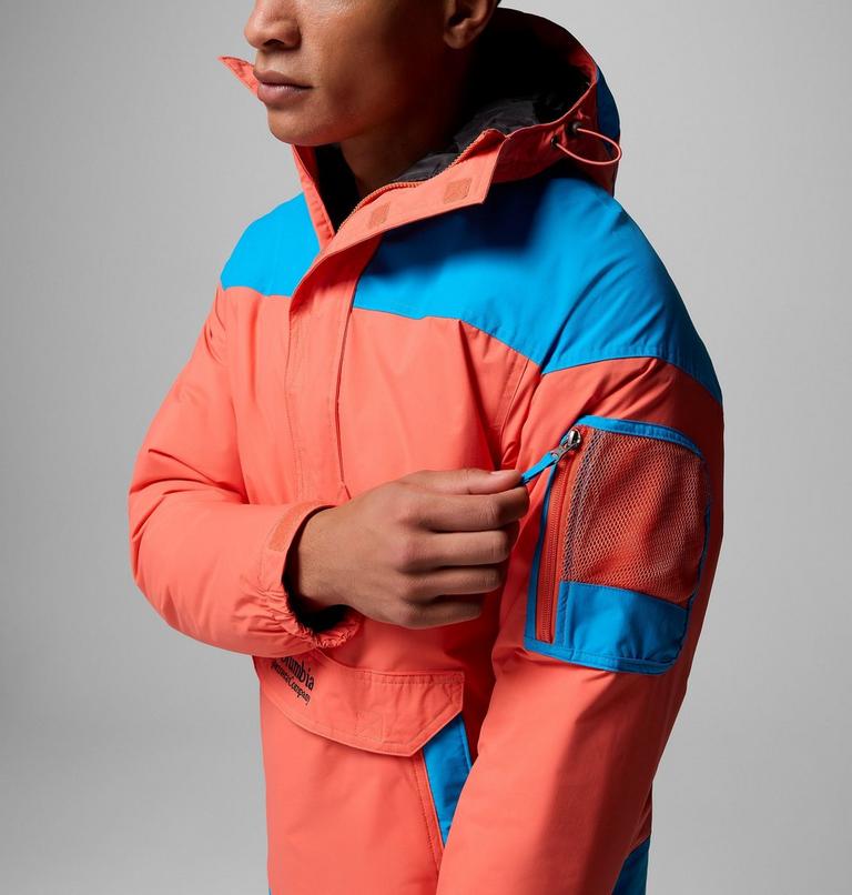 Men's Challenger II Pullover Anorak, Color: Zing, Compass Blue, image 7