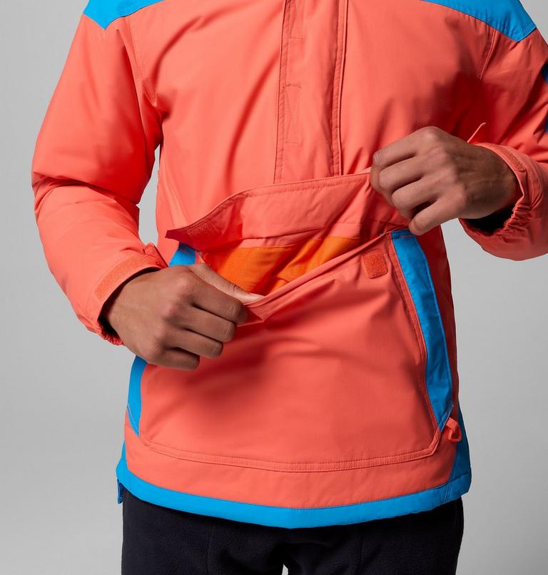 Men's Challenger II Pullover Anorak, Color: Zing, Compass Blue, image 8