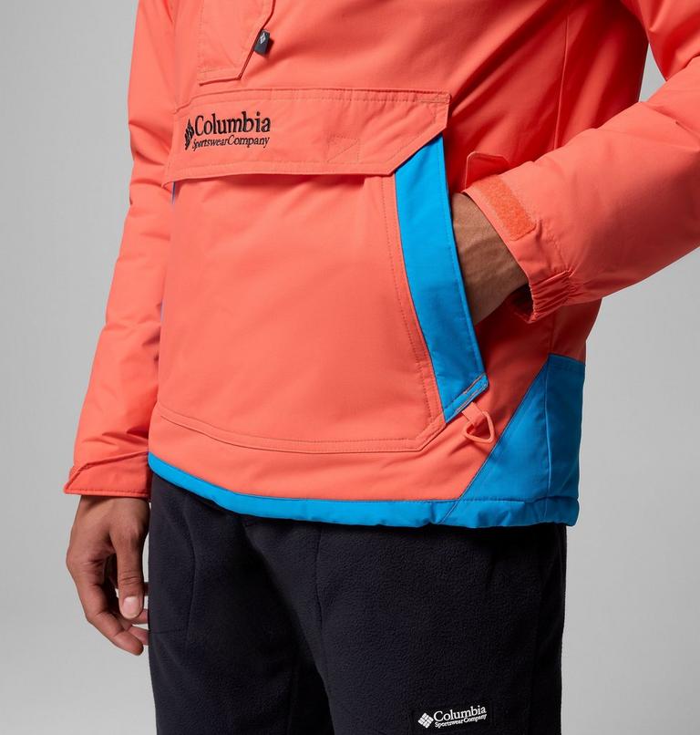 Men's Challenger II Pullover Anorak, Color: Zing, Compass Blue, image 11
