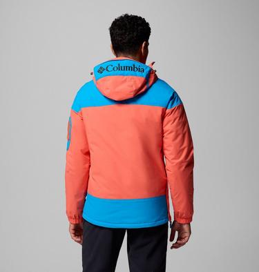 Men's Challenger II Pullover Anorak, Color: Zing, Compass Blue, image 7