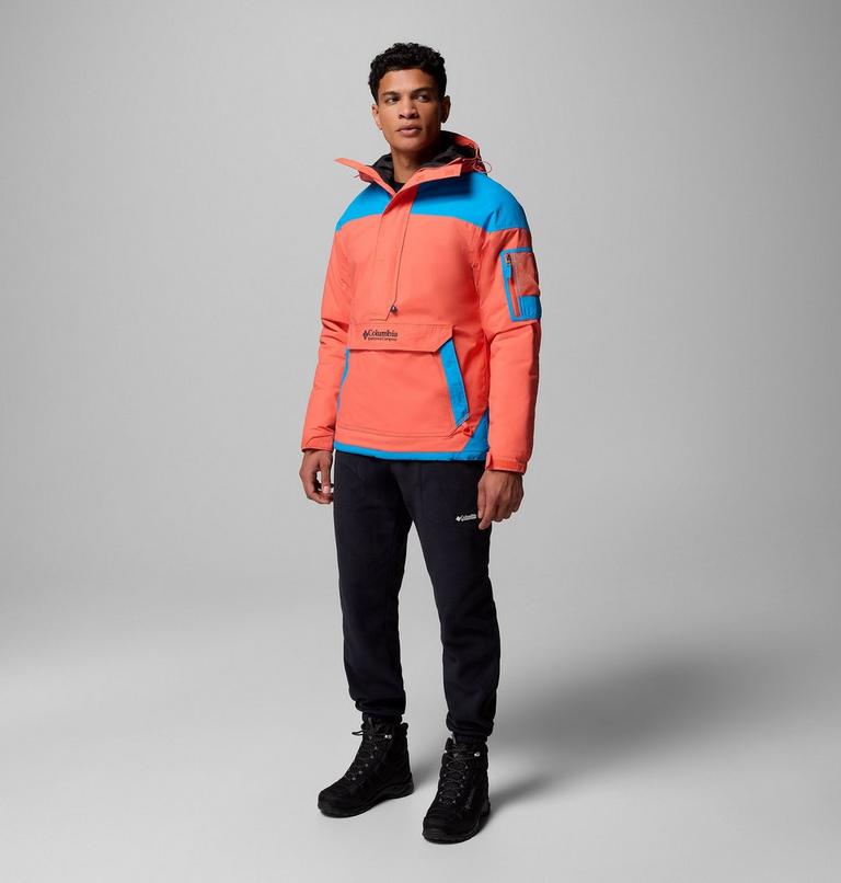 Men's Challenger II Pullover Anorak, Color: Zing, Compass Blue, image 2