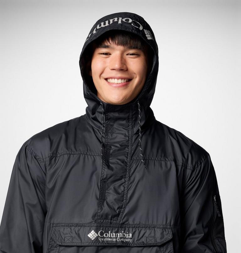 Men's Challenger II Pullover Windbreaker, Color: Black, image 5