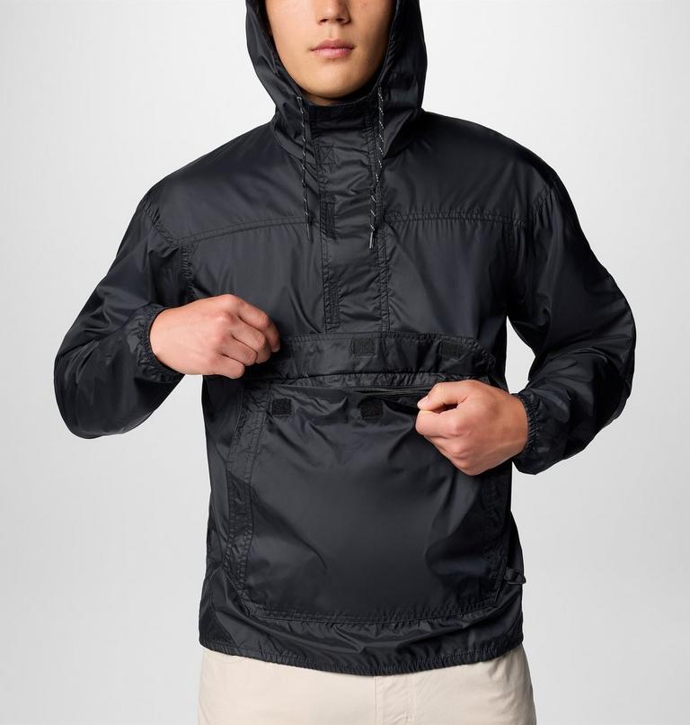 Men's Challenger II Pullover Windbreaker, Color: Black, image 7