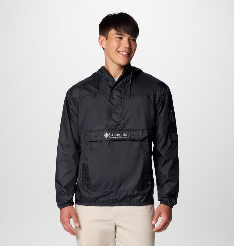 Men's Challenger II Pullover Windbreaker, Color: Black, image 1