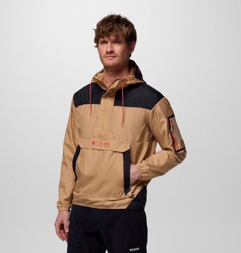 Men's Challenger II Pullover Windbreaker, Color: Canoe, Black, image 4