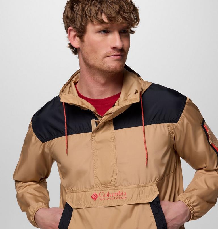 Men's Challenger II Pullover Windbreaker, Color: Canoe, Black, image 5