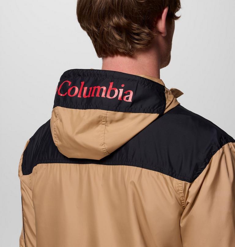Men's Challenger II Pullover Windbreaker, Color: Canoe, Black, image 8