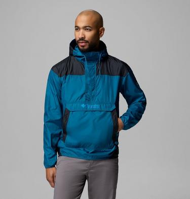 Men's Challenger II Windbreaker, Color: Phoenix Blue, Black, image 5