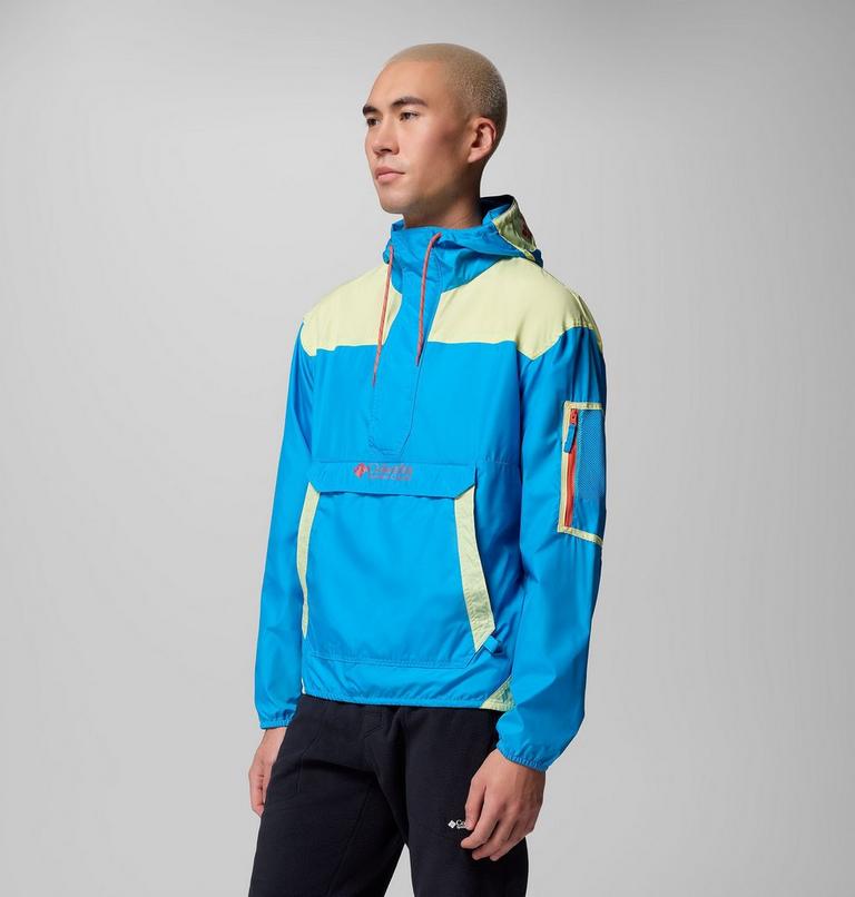 Men's Challenger II Windbreaker, Color: Compass Blue, Citron Haze, image 4