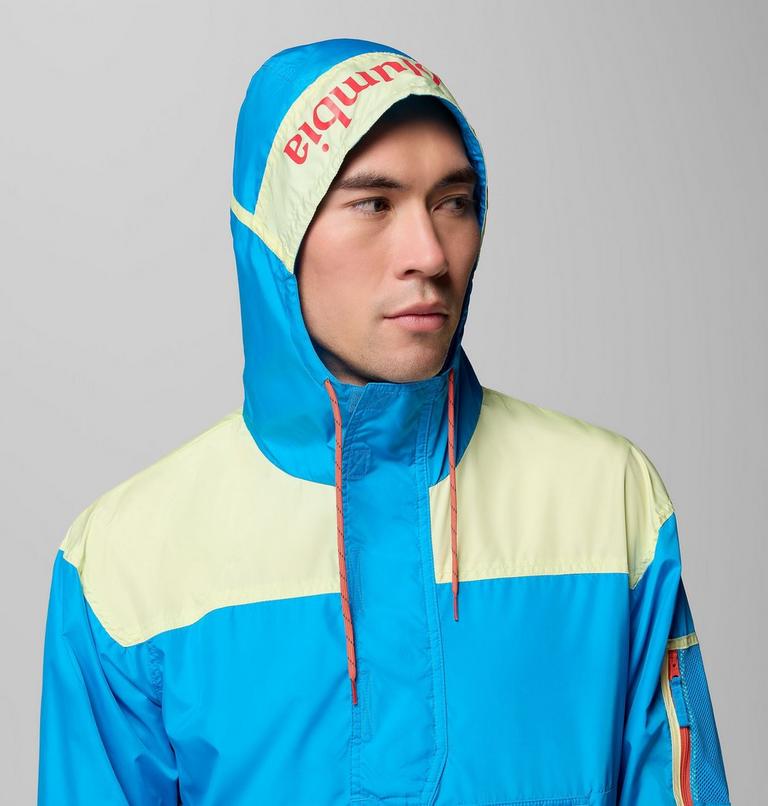 Men's Challenger II Windbreaker, Color: Compass Blue, Citron Haze, image 5