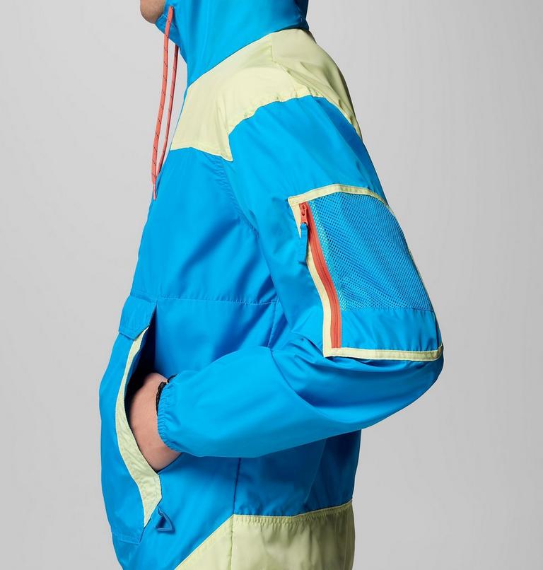 Men's Challenger II Windbreaker, Color: Compass Blue, Citron Haze, image 9