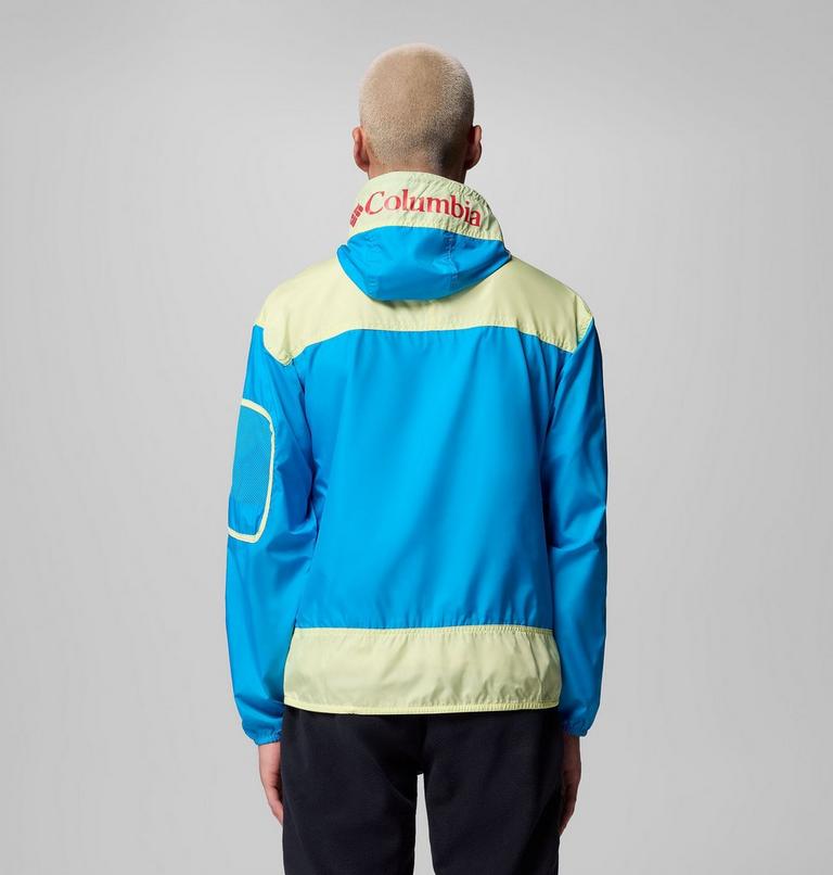 Men's Challenger II Windbreaker, Color: Compass Blue, Citron Haze, image 3