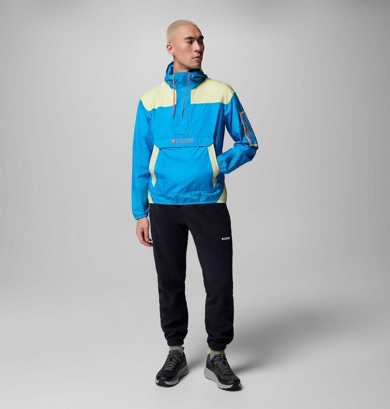 Men's Challenger II Windbreaker, Color: Compass Blue, Citron Haze, image 10