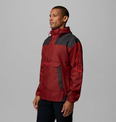 Men's Challenger II Windbreaker, Color: Red Oxide, Shark, image 4