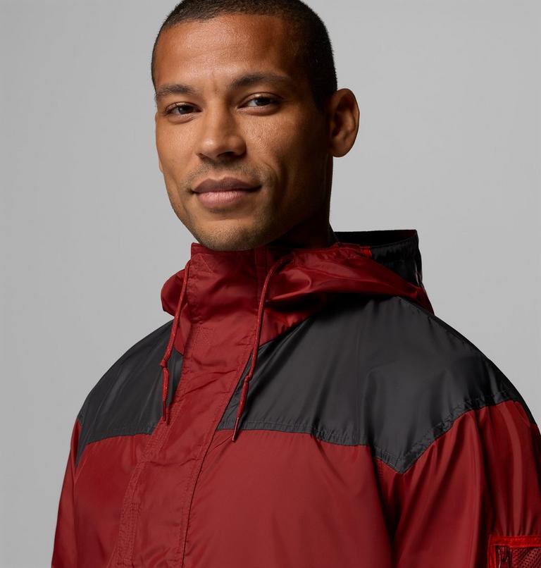 Men's Challenger II Windbreaker, Color: Red Oxide, Shark, image 5