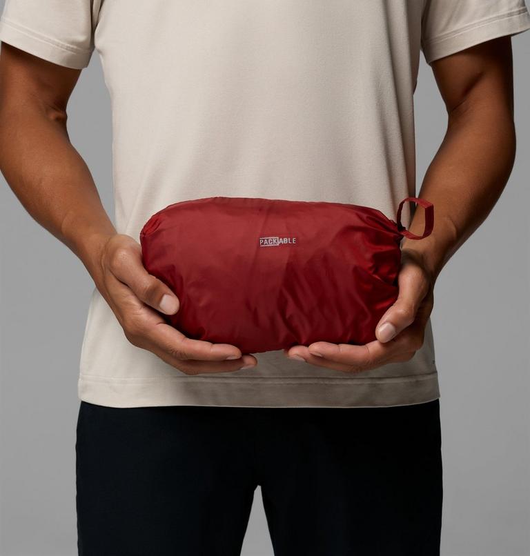 Men's Challenger II Windbreaker, Color: Red Oxide, Shark, image 9