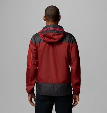 Men's Challenger II Windbreaker, Color: Red Oxide, Shark, image 3