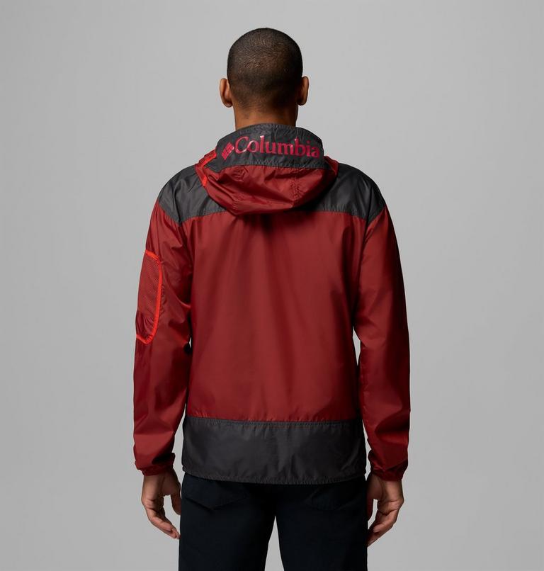 Men's Challenger II Windbreaker, Color: Red Oxide, Shark, image 3