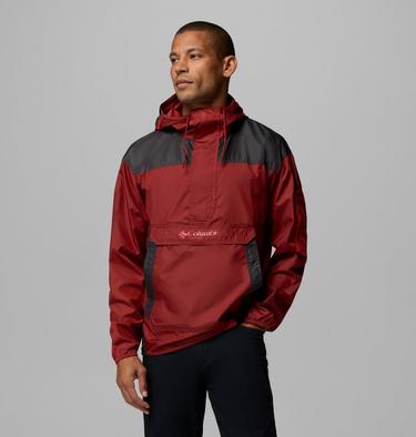 Men's Challenger II Windbreaker, Color: Red Oxide, Shark, image 1
