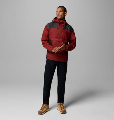 Men's Challenger II Windbreaker, Color: Red Oxide, Shark, image 2