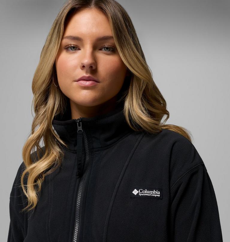 Women&rsquo;s Back Bowl Casual Fleece Jacket, Color: Black, image 6