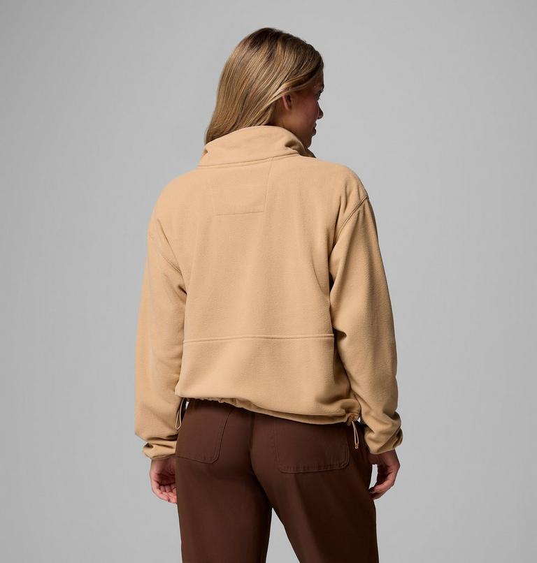 Women’s Back Bowl Casual Fleece Jacket, Color: Canoe, Tobacco, image 3