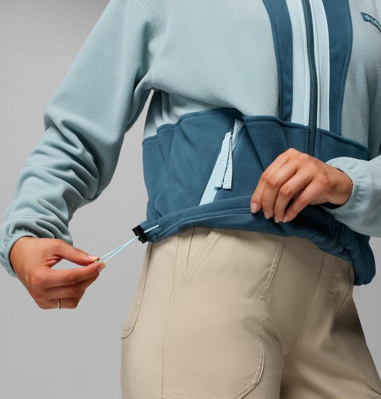 Women&rsquo;s Back Bowl Casual Fleece Jacket, Color: Crushed Blue, Everblue, Marine Light, image 7