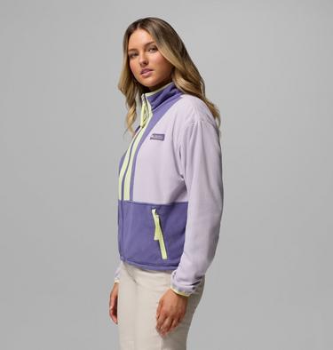 Women&rsquo;s Back Bowl Casual Fleece Jacket, Color: Lavender Pearl, Stormwatch, Citron Haze, image 16