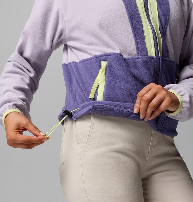 Women&rsquo;s Back Bowl Casual Fleece Jacket, Color: Lavender Pearl, Stormwatch, Citron Haze, image 7