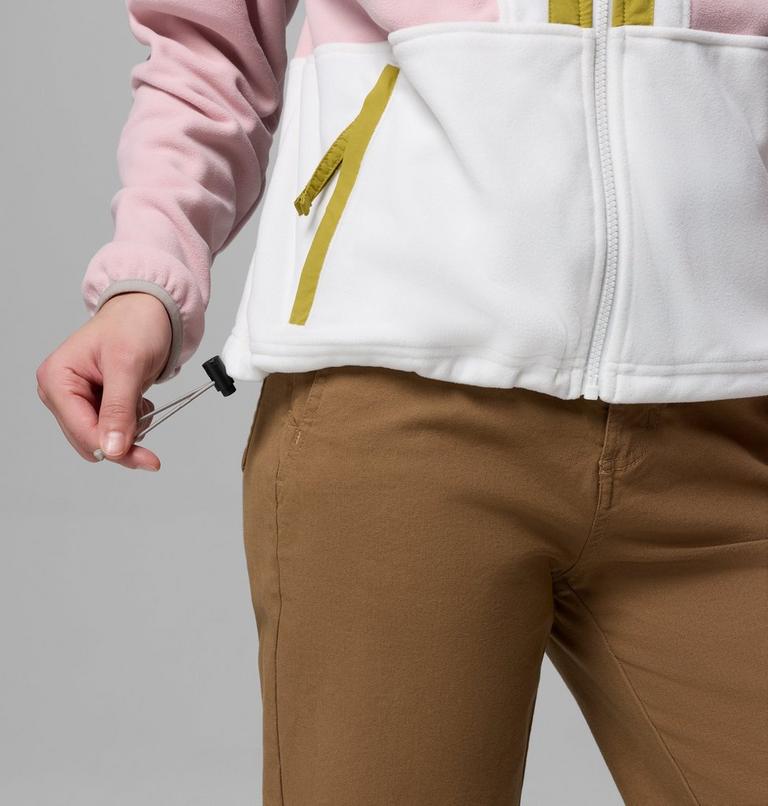 Women&rsquo;s Back Bowl Casual Fleece Jacket, Color: Pink Agate, Sea Salt, Peppercorn, image 7