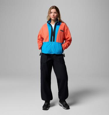 Backbowl II Full Zip Fleece, Color: Zing, Compass Blue, Black, image 4