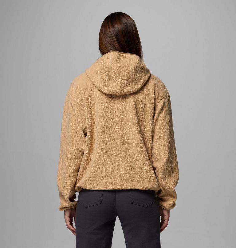 Sudadera con capucha de forro polar sherpa Helvetia II para mujer, Color: Canoe, image 3