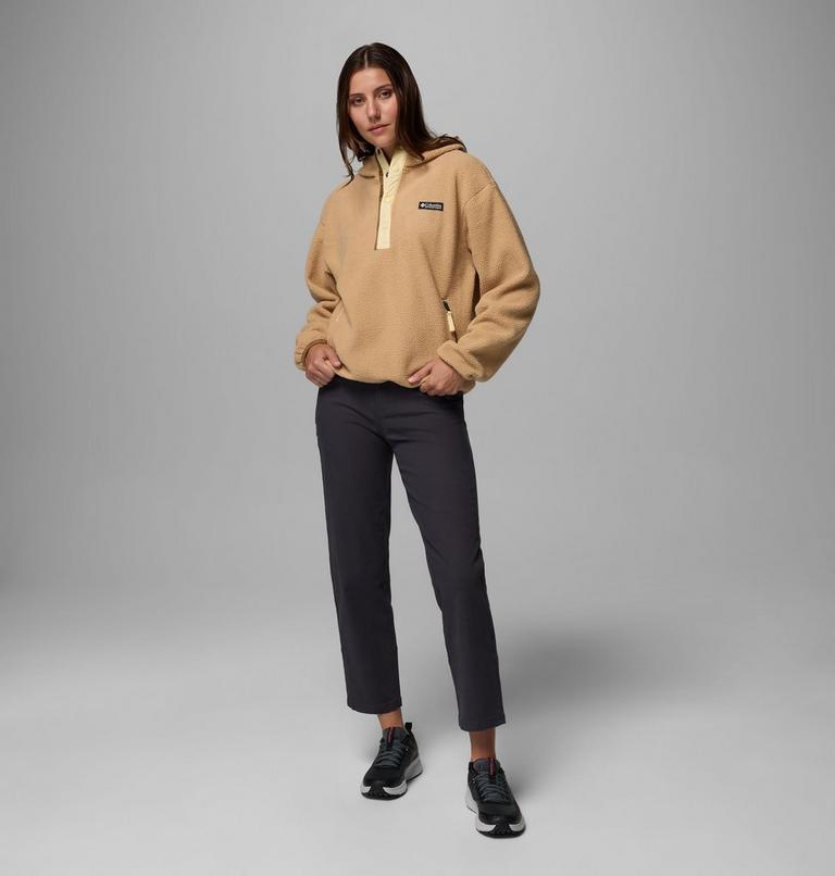 Sudadera con capucha de forro polar sherpa Helvetia II para mujer, Color: Canoe, image 2