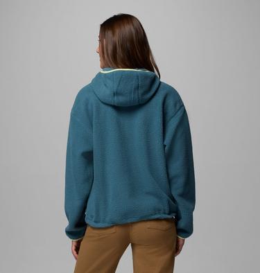 Women's Helvetia II Sherpa Fleece Hoodie, Color: Everblue, image 3