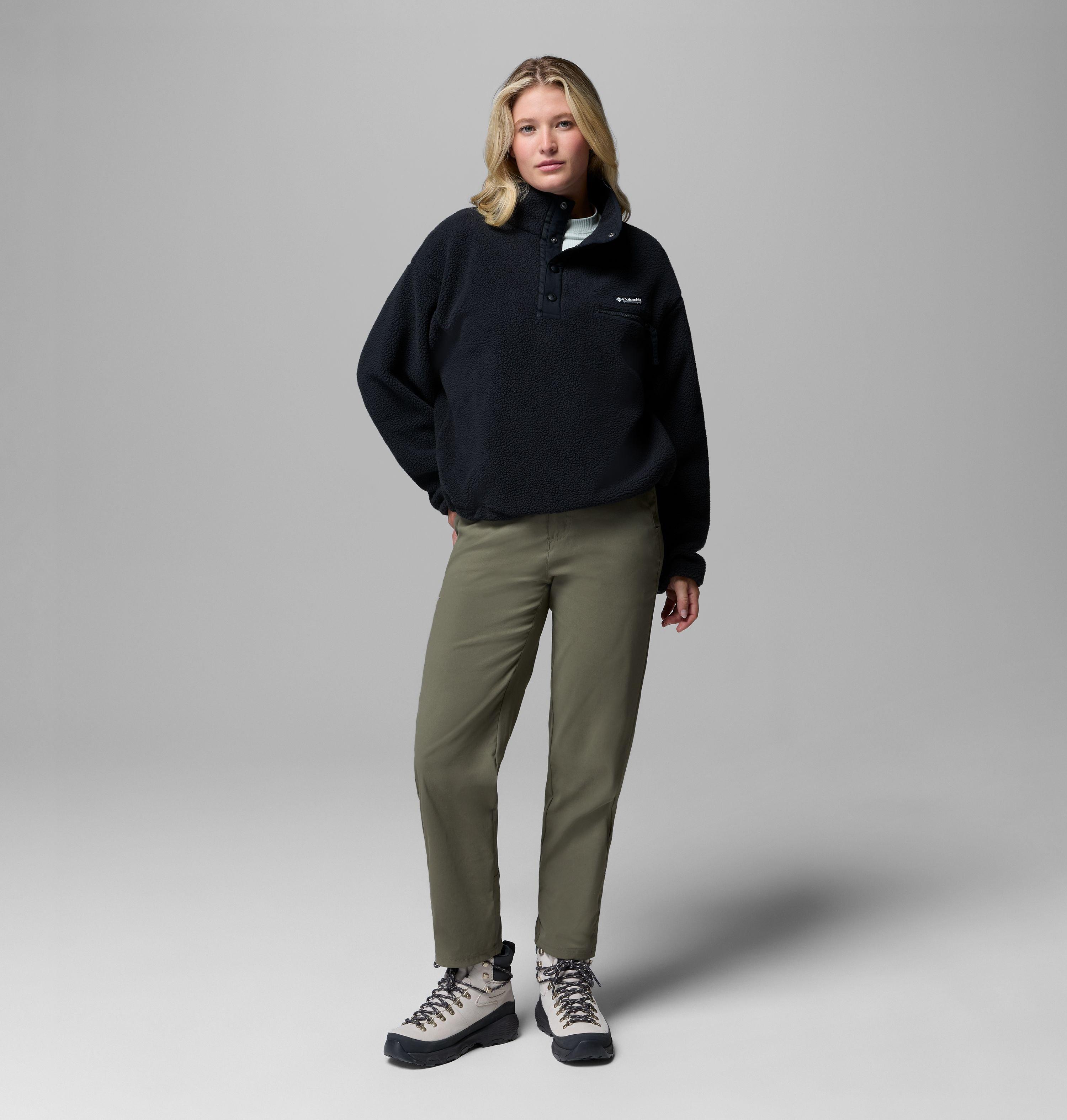 Women's Helvetia II Cropped Half Snap Fleece Pullover | 013 | XXL 2