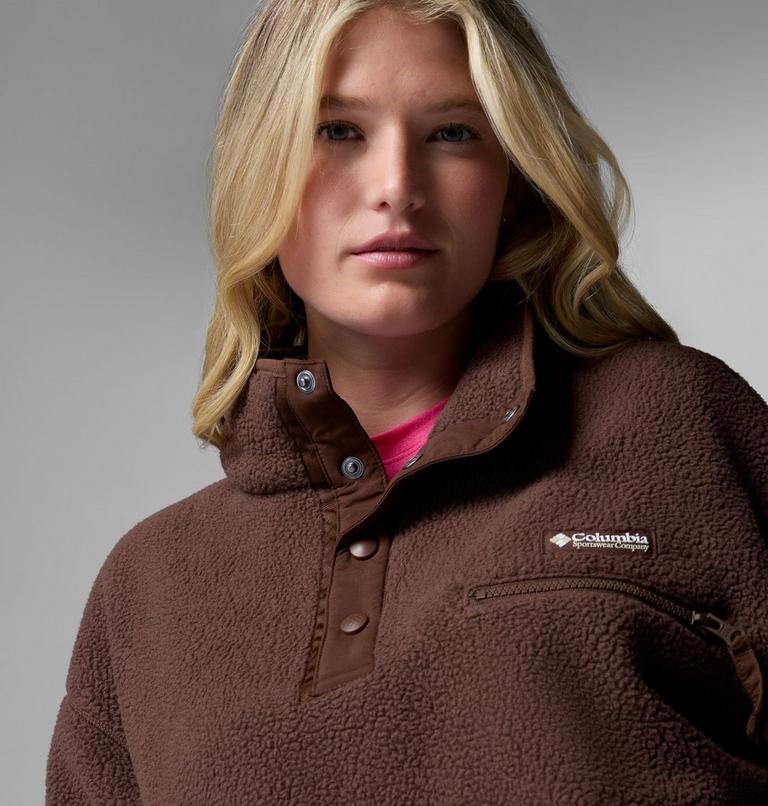 Helvetia II gecropptes Sherpa Half Snap Fleece, Color: Tobacco, image 5