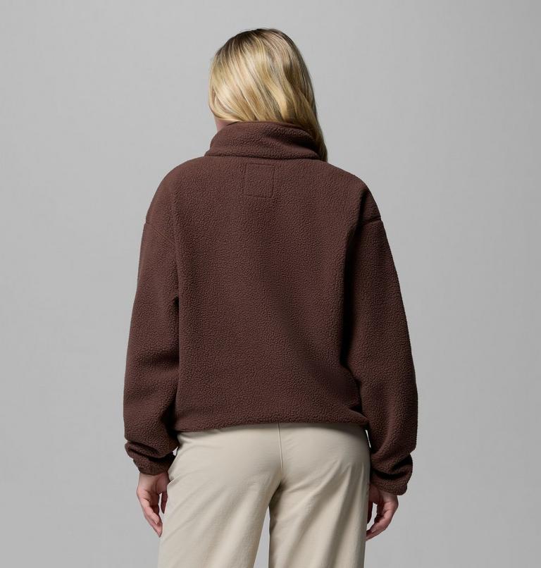 Helvetia II gecropptes Sherpa Half Snap Fleece, Color: Tobacco, image 3