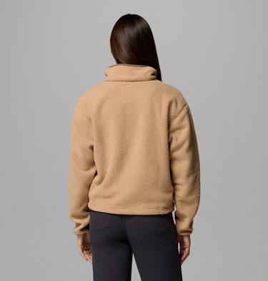 Helvetia II Cropped Half Snap Fleece, Color: Canoe, image 4