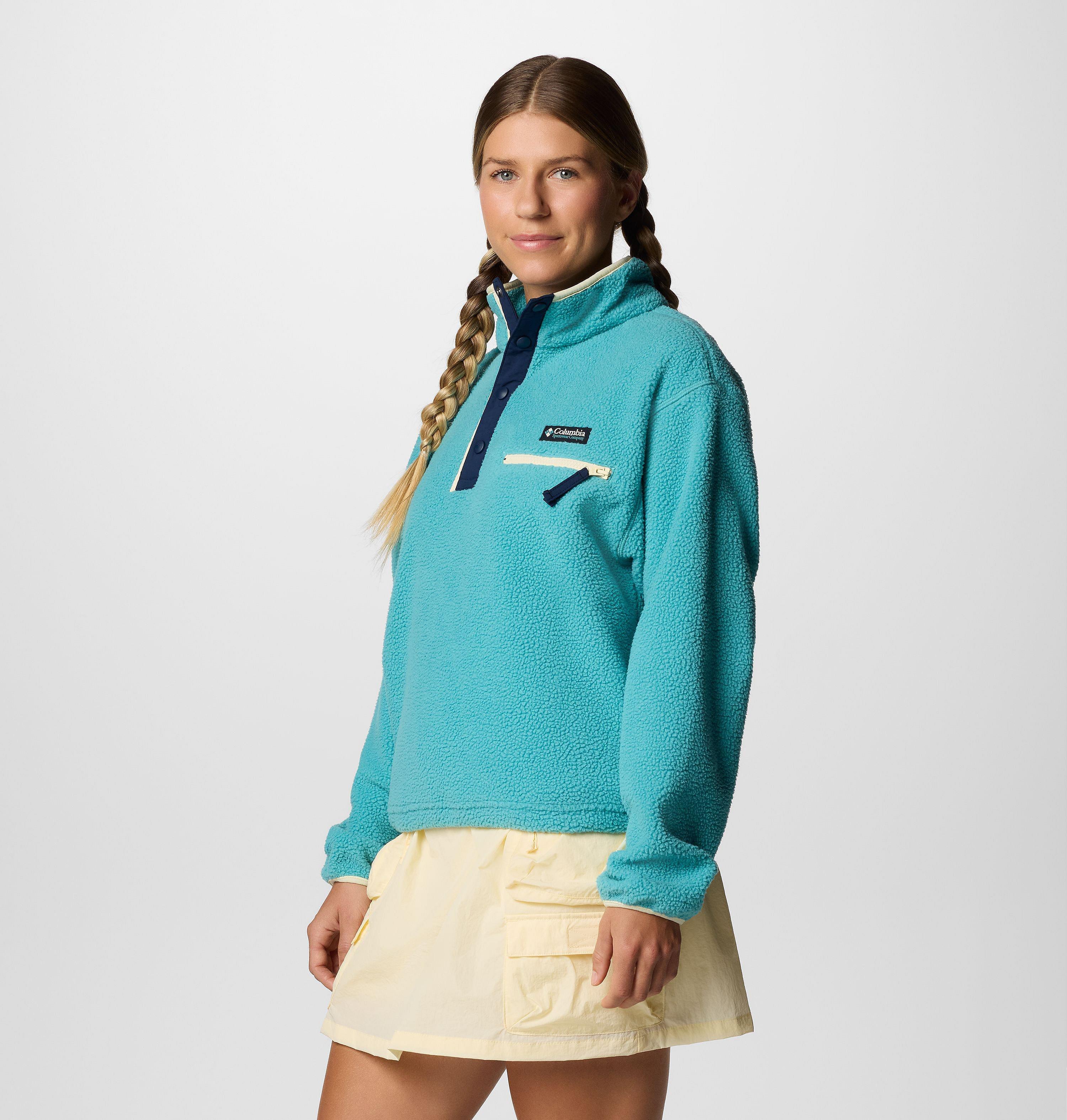 Women's Helvetia II Cropped Half Snap Fleece Pullover 3