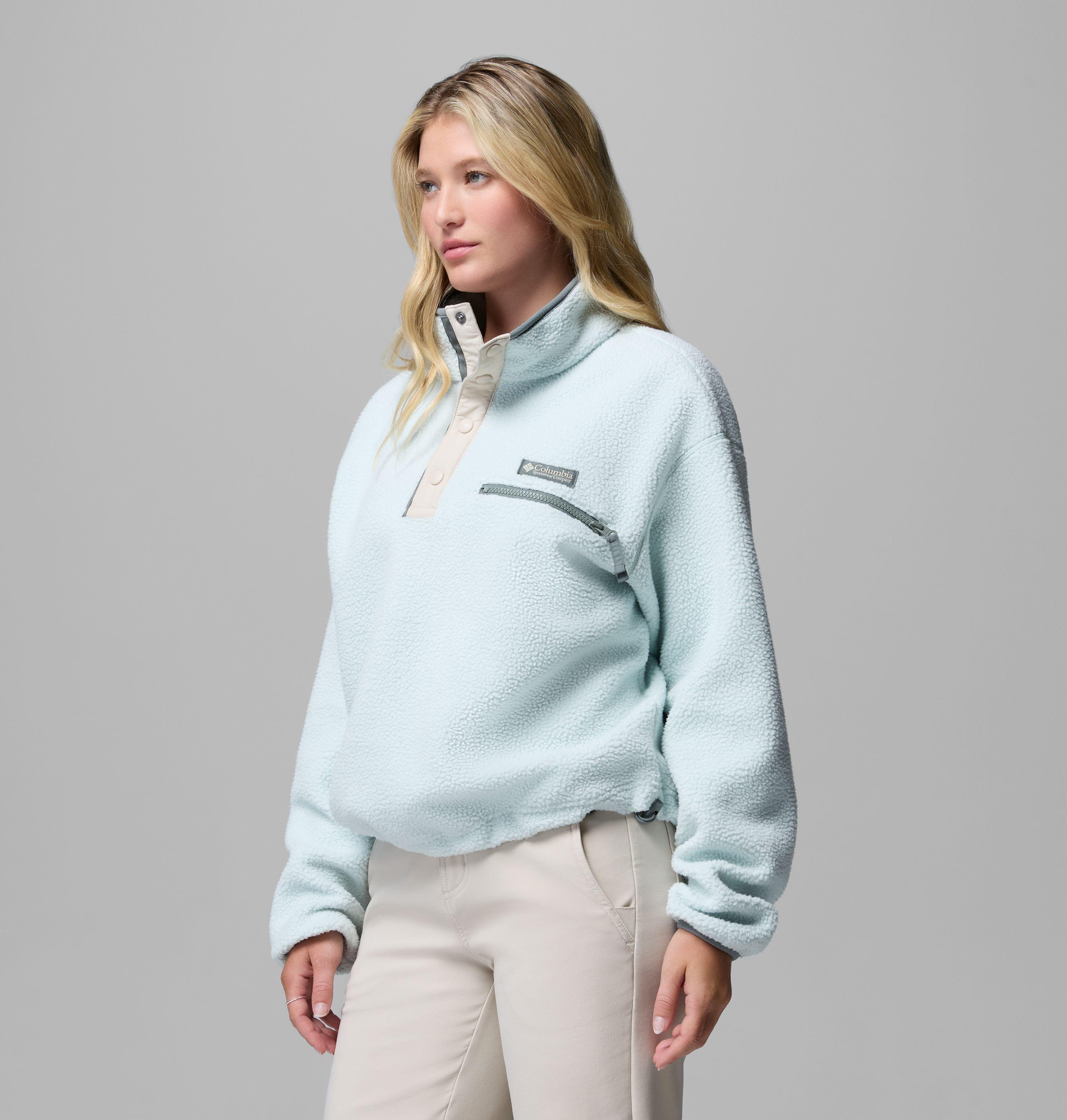 Women's Helvetia II Cropped Half Snap Fleece Pullover | 342 | S 4