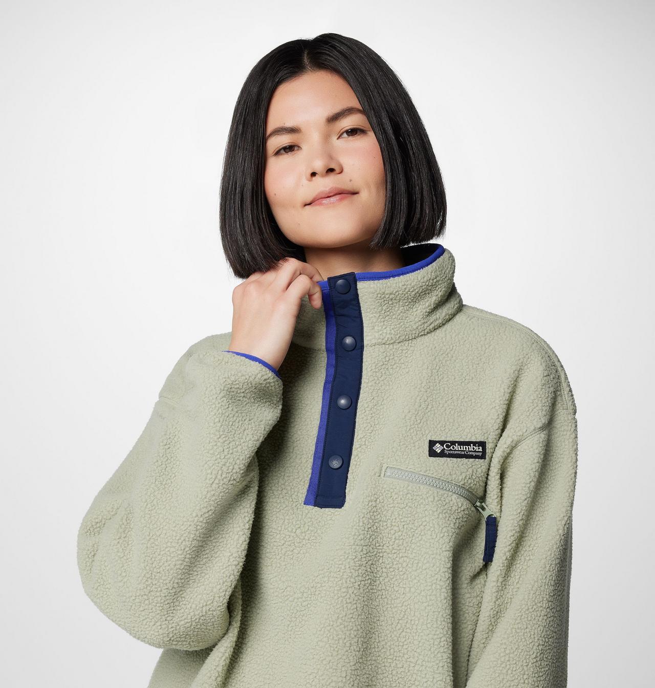 Women's Helvetia™ II Cropped Half Snap Fleece Pullover 7