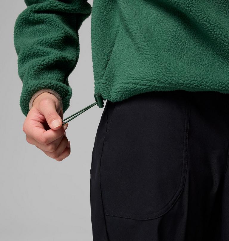 Helvetia II Cropped Half Snap Fleece, Color: Rain Forest, Collegiate Navy, Dark Stone, image 6