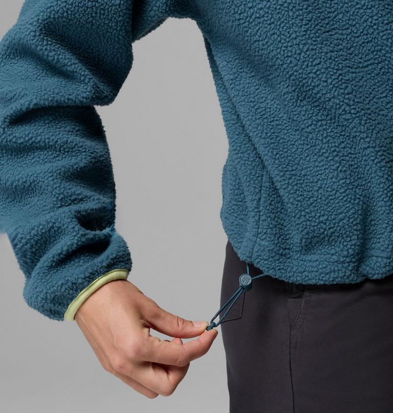 Helvetia II Cropped Half Snap Fleece, Color: Everblue, Crushed Blue, Citron Haze, image 6