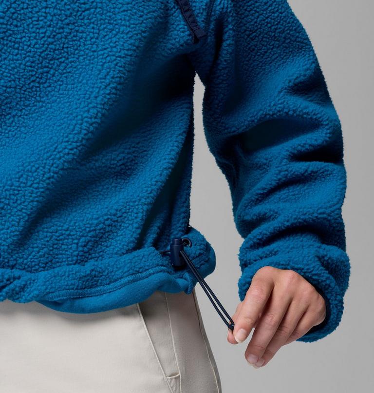 Helvetia II gecropptes Sherpa Half Snap Fleece, Color: Phoenix Blue, Rainy Day, image 6