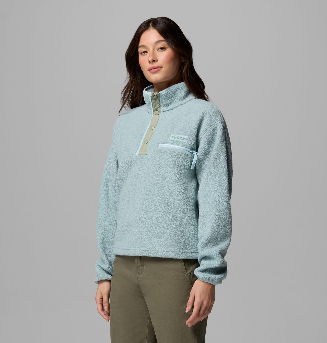 Women's Helvetia™ II Cropped Half Snap Fleece Pullover 4