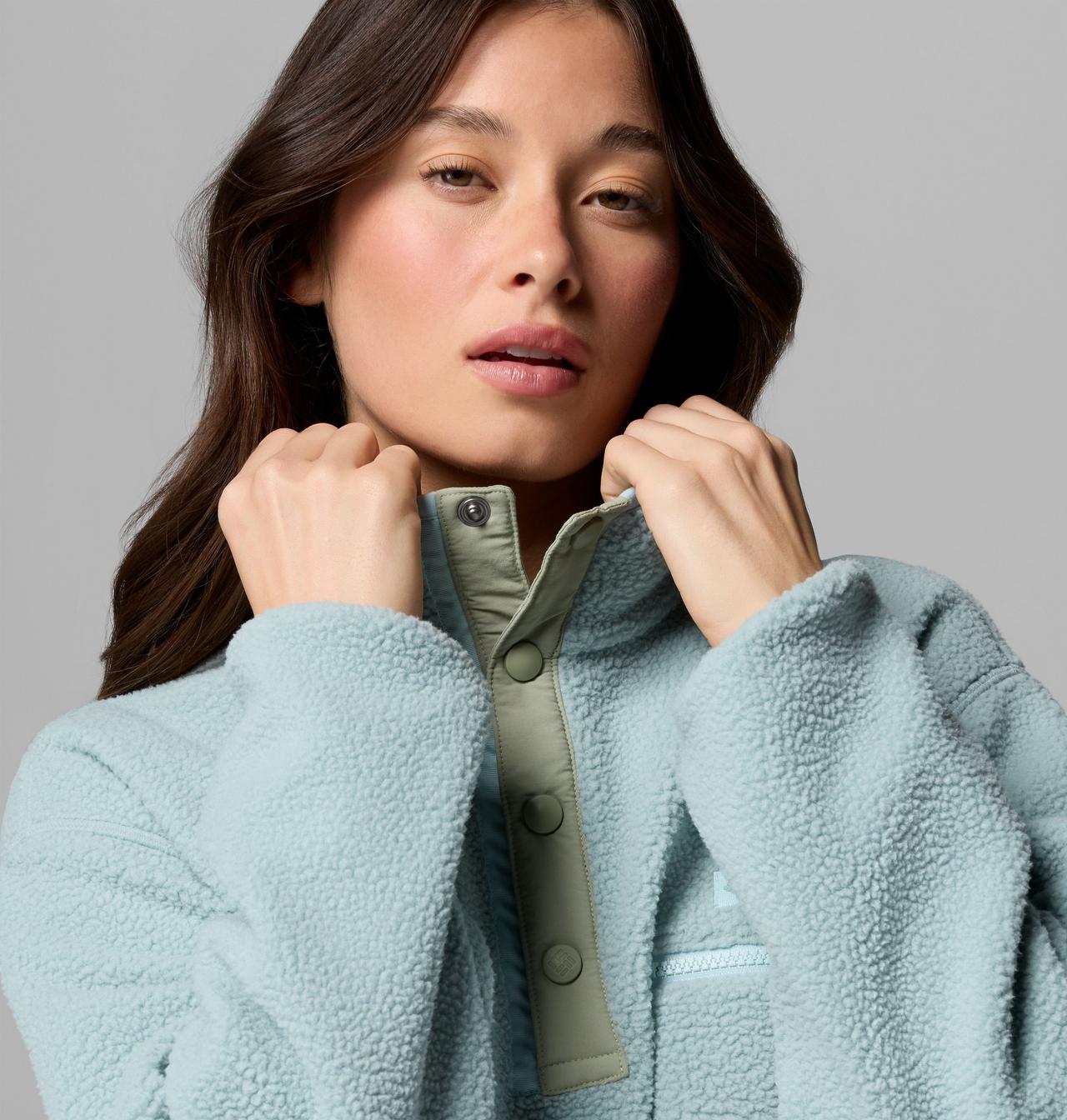 Women's Helvetia™ II Cropped Half Snap Fleece Pullover 5